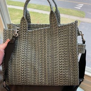 Marc Jacobs Monogrammed Denim Tote Bag